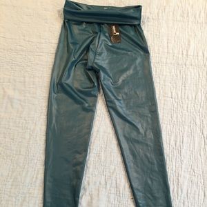NWT shiny blue leggings